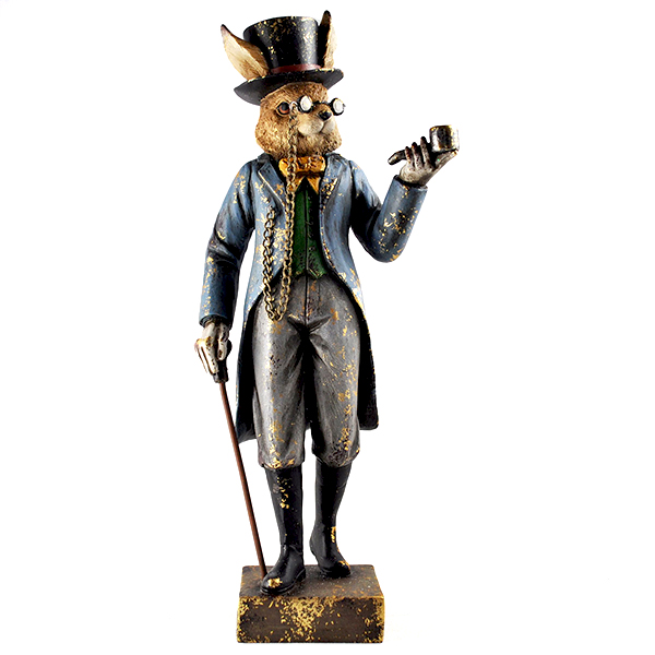 Quirky Rabbit Lovers Gift Dapper Gentleman Sculpture