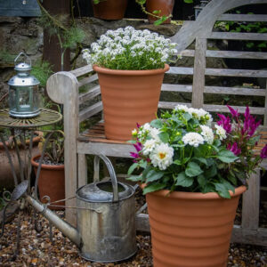 Ribbed Terracotta Plant Pots by British Flowerpots