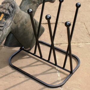 Welly Boot Rack - Poppy Forge Four Pair Family Boot Stand