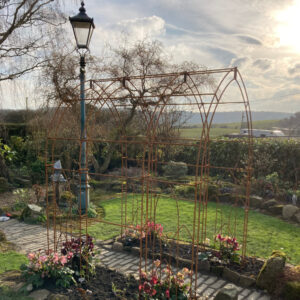 Country Charm Customers Bare Metal Finish Gothic Tunnel