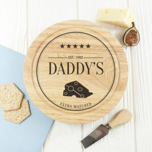 Personalised Daddy's Cheese Board Set