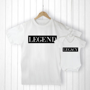 Personalised Baby Gifts - Perfect Father and Baby T-Shirt Set