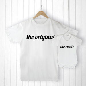 Gifts for New Dads - Personalised T Shirt and Baby Grow