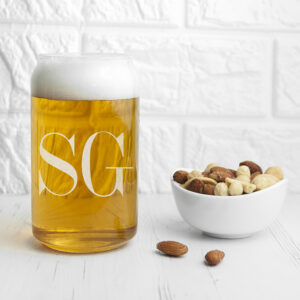 Personalized Beer Glasses - Stylishly Monogrammed Beer Glass