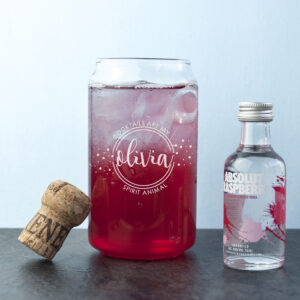 Bring on the Bubbly Beer Can Glass