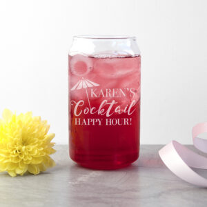 Personalised Cocktail Tumbler Shaped as Beer Can
