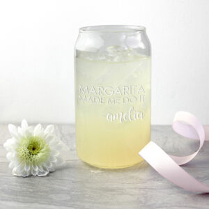 Personalised Drinking Glasses - Quality Can Glass