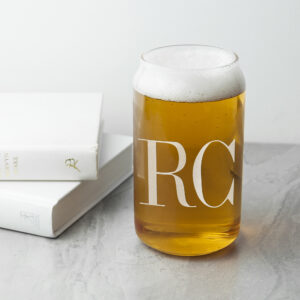 Stylishly Monogrammed Beer Glass