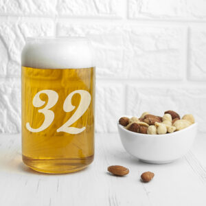 Custom Beer Glasses - Personalised Birthday Can Glass