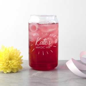 Personalized Cocktail Glasses - Engraved The Perfect Mix Can Glass