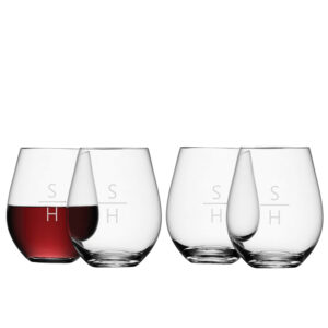 Contemporary Wine Glasses - LSA Stemless Red Wine Glasses