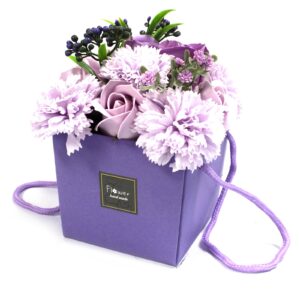 Luxury Soap Gifts - Lavender Rose & Carnation Bath Flowers