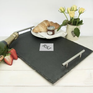Engraved Breakfast Tray - Diamond Monogram