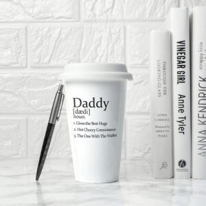 Personalised Travel Cup for Fathers - Quality Ceramic & 3 Definitions