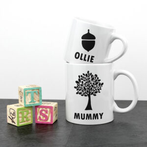 Mother's Day Present Ideas - Acorn off the Oak Tree Personalised Mugs