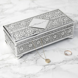 Silver Trinket Box Beautifully Personalised