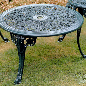 Metal Coffee Table for the Garden | Coalbrookdale Aluminium