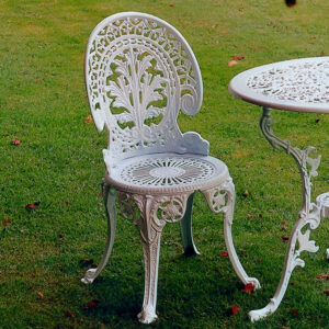 Metal Garden Chairs - Stunning Coalbrookdale Solid Aluminium