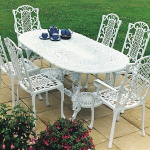 Victorian Outdoor Dining Set for Six | Choice of Chairs