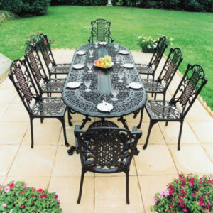 Outdoor Dining Set for Eight | Victorian & Choice of Chairs