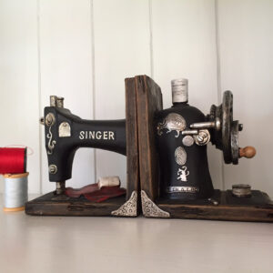 Decorative Bookends - Vintage Sewing Machine