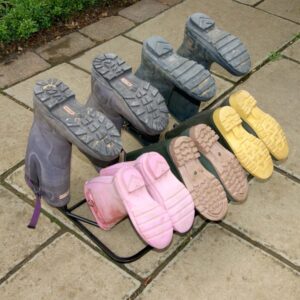 Family Boot Rack - Poppy Forge Quality Stand for Five Pairs