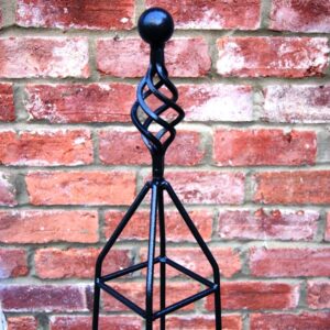 Obelisk Garden - Quality Poppy Forge Obelisks with Cage & Ball Top