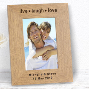 Live Laugh Love Wooden Photo Frame