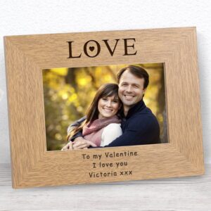Love Photo Frames - Personalised LOVE Wooden Photo Frames