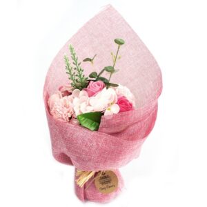 Luxury Soap Flowers Gifts - Pink Roses & Assorted Lovely Flowers