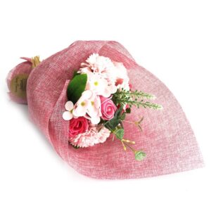 Luxury Soap Flowers Gifts - Pink Roses With Assorted Lovely Flowers