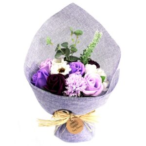 Luxury Soap Gift - Stunning Lilac Roses & Assorted Lovely Flowers