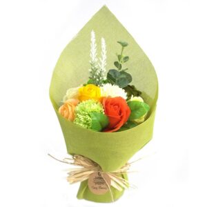 Soap Bouquet Gift - Stunning Spring Roses & Assorted Lovely Flowers