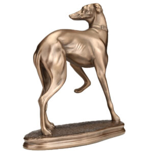 Cold Cast Bronze Standing Whippet