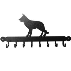 Poppy Forge Alsatian Tool Rack - Antique Black Tools or Coat Rack