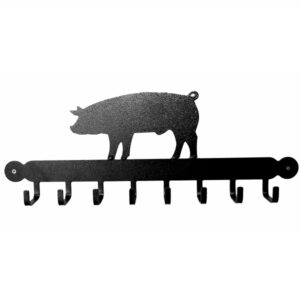Poppy Forge Pig Tool Rack - Antique Black Tools or Coat Rack