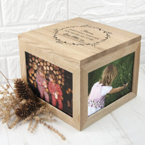 Beautifully Engraved Thank you Keepsake Box - Mother Photo Cube