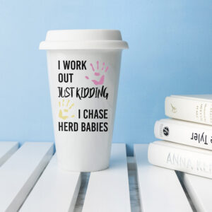 Parents Travel Cup | Just Kidding Personalised Ceramic Cup