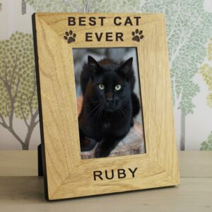 Cat Photo Frame - Best Cat Ever Personalised
