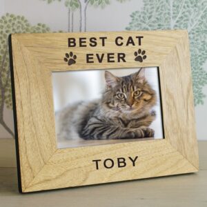 Cat Photo Frame - Personalised Best Cat Ever Frame
