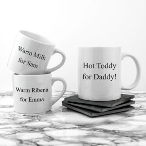 Daddy and Child Mugs - Personalised Father and Children Ceramic Gifts