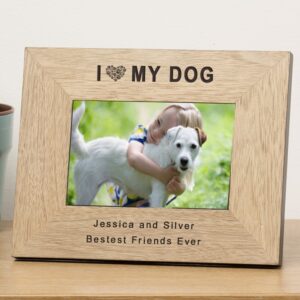 Engraved Photo Frame for Dogs - Personal Message