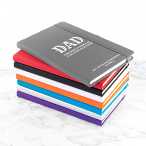 Personalised A5 Notebook for Dad - No Matter What in 8 Colours