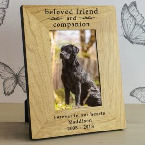Personalised Dog Photo Frame - In Memorium