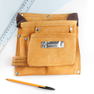 Personalised Tool Belt 6 Pocket Leather Gift