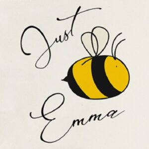 Ladies Personalised Wash Bag - Bee You Cream Design