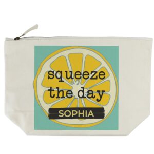 Unique Personalised Wash Bag - Squeeze The Day
