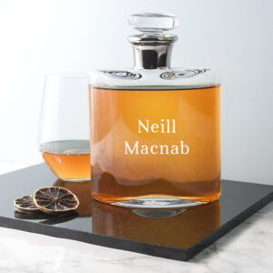 Engraved Whiskey Decanter - Personalised LSA SERIF