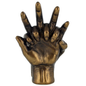 Holding Hands Bronze Effect Sculpture