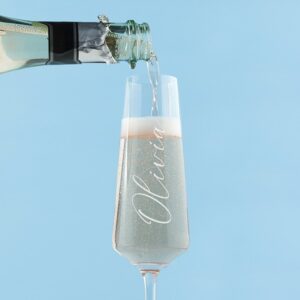 Personalised Elegance Champagne Flute - Beautiful Contemporary Design